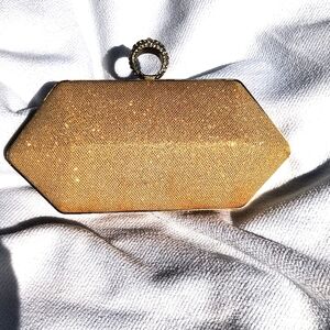 Charming Charlie RSVP, Vintage, Gold, Finger Clutch